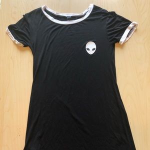 Black alien summer dress